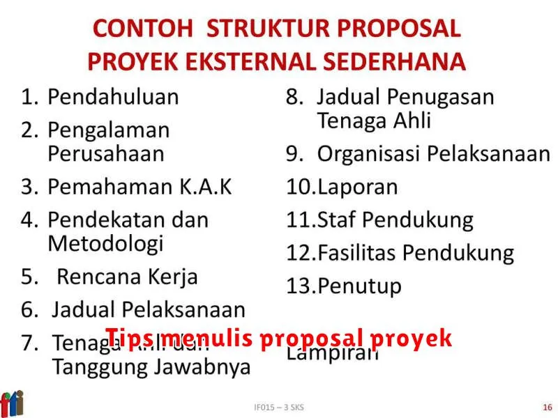 Tips menulis proposal proyek