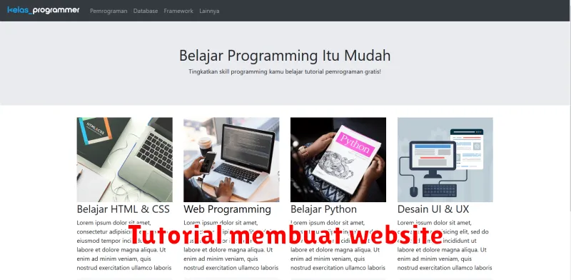 Tutorial membuat website