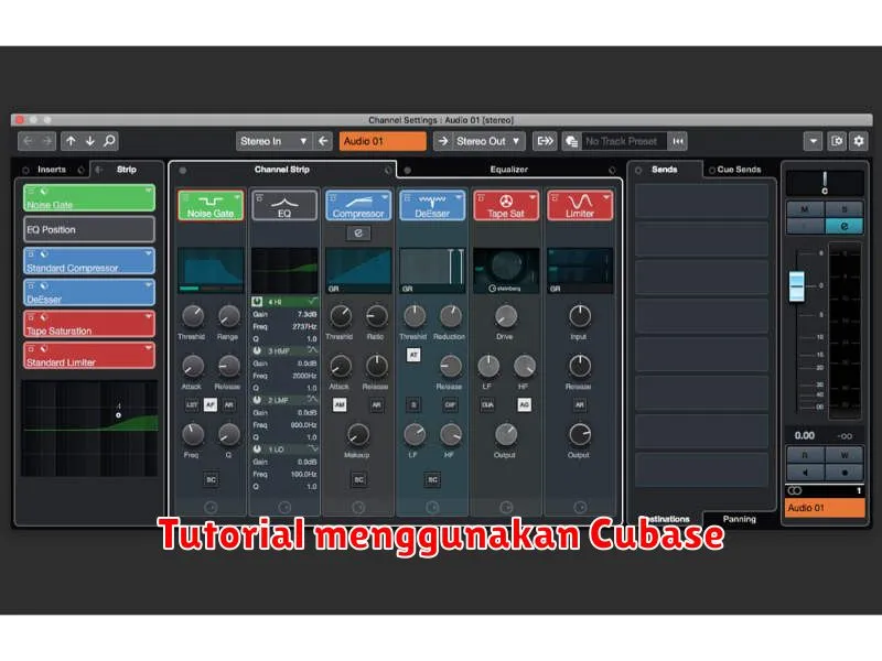 Tutorial menggunakan Cubase